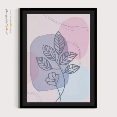 تابلو طراحی خطی زن - فضای استروک خط‌دار جریان – تابلو طراحی خطی - اسپو دکور