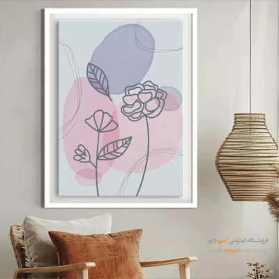 تابلو طراحی خطی پرتره - فواصل بی نهایت – تابلو طراحی خطی - اسپو دکور