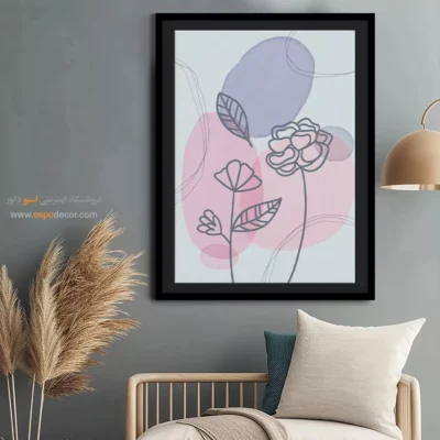 تابلو طراحی خطی پرتره - فواصل بی نهایت – تابلو طراحی خطی - اسپو دکور