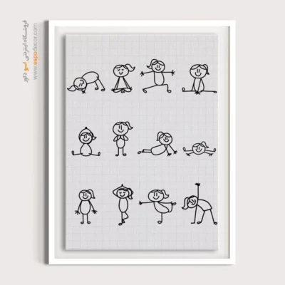 تابلو طراحی خطی ساده - فیض هندسی – تابلو طراحی خطی - اسپو دکور