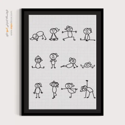 تابلو طراحی خطی ساده - فیض هندسی – تابلو طراحی خطی - اسپو دکور