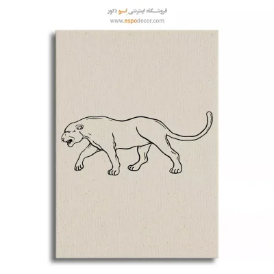 تابلو طراحی خطی انتزاعی