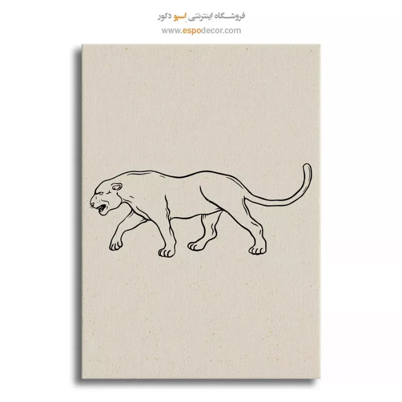 تابلو طراحی خطی انتزاعی