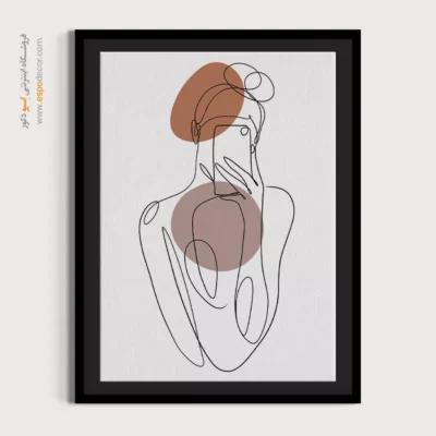 خرید تابلو خطی دختران - گرید – تابلو طراحی خطی - اسپو دکور