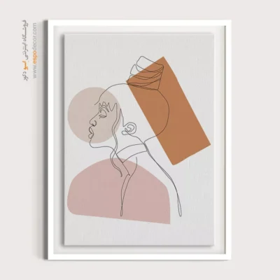 تابلو بوم - لعاب گرادیان – تابلو طراحی خطی - اسپو دکور