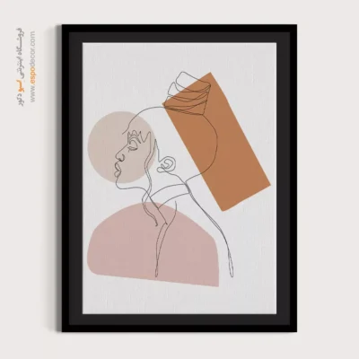 تابلو بوم - لعاب گرادیان – تابلو طراحی خطی - اسپو دکور