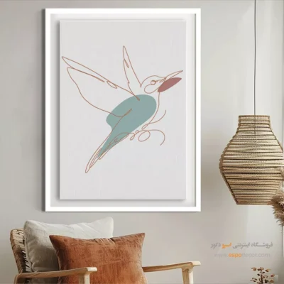 خرید تابلو بوم طراحی خطی - مسیرهای موازی – تابلو طراحی خطی - اسپو دکور