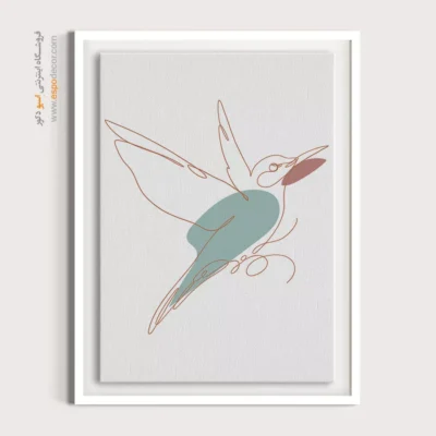 خرید تابلو بوم طراحی خطی - مسیرهای موازی – تابلو طراحی خطی - اسپو دکور