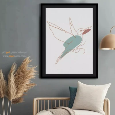 خرید تابلو بوم طراحی خطی - مسیرهای موازی – تابلو طراحی خطی - اسپو دکور