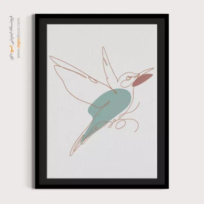 خرید تابلو بوم طراحی خطی - مسیرهای موازی – تابلو طراحی خطی - اسپو دکور