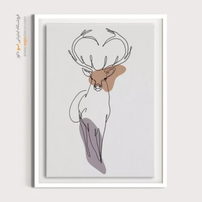 خرید تابلو بوم - منشور دقیق – تابلو طراحی خطی - اسپو دکور