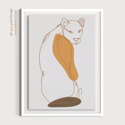 قیمت تابلو بوم - منظره مسیر آرام – تابلو طراحی خطی - اسپو دکور