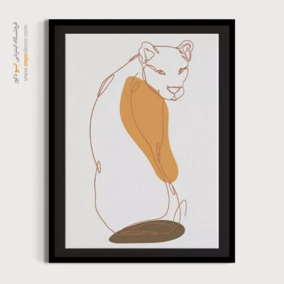 قیمت تابلو بوم - منظره مسیر آرام – تابلو طراحی خطی - اسپو دکور