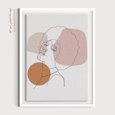 تابلو بوم - مونتاژ مینیمالیستی – تابلو طراحی خطی - اسپو دکور