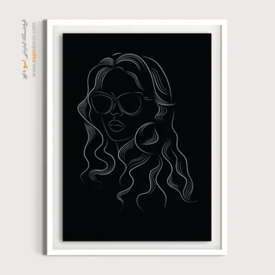 دیزاین دیوار - آرزو – تابلو طراحی خطی - اسپو دکور