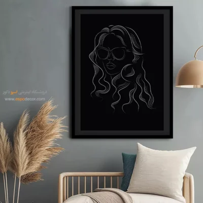 دیزاین دیوار - آرزو – تابلو طراحی خطی - اسپو دکور