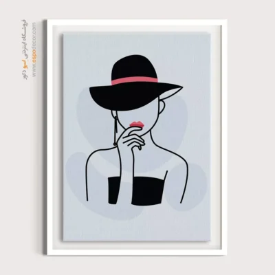 تابلو برای پذیرایی - آرزو پر زرق و برق – تابلو طراحی خطی - اسپو دکور