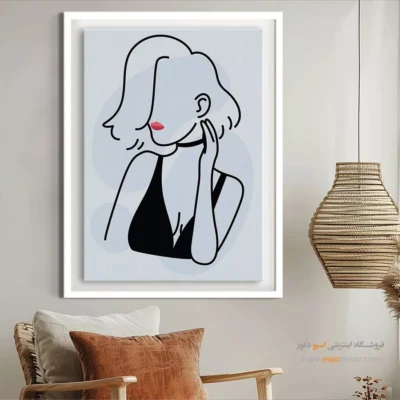 تابلو لاکچری - آرزوهای افسانه ای – تابلو طراحی خطی - اسپو دکور