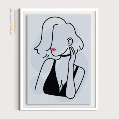 تابلو لاکچری - آرزوهای افسانه ای – تابلو طراحی خطی - اسپو دکور