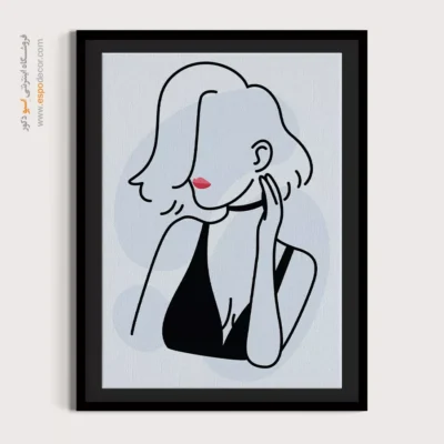 تابلو لاکچری - آرزوهای افسانه ای – تابلو طراحی خطی - اسپو دکور