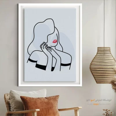 تابلو بوم کوچک - آرزوی پری – تابلو طراحی خطی - اسپو دکور