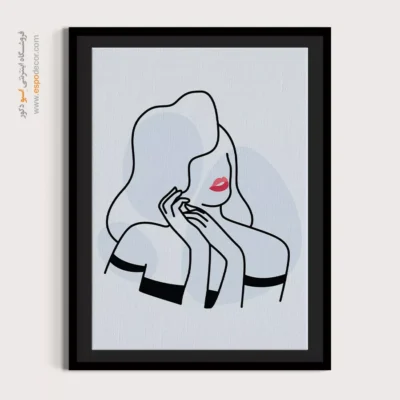 تابلو بوم کوچک - آرزوی پری – تابلو طراحی خطی - اسپو دکور