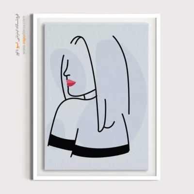 تابلو بوم برزرگ - آسمان پر ستاره – تابلو طراحی خطی - اسپو دکور