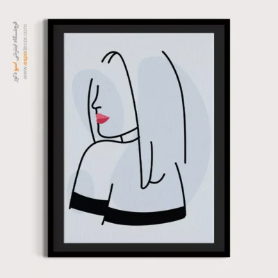 تابلو بوم برزرگ - آسمان پر ستاره – تابلو طراحی خطی - اسپو دکور