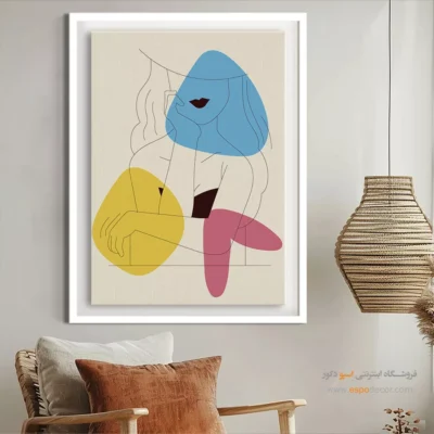 تابلو بوم خطی - آسمان روشن – تابلو طراحی خطی - اسپو دکور