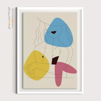 تابلو بوم خطی - آسمان روشن – تابلو طراحی خطی - اسپو دکور