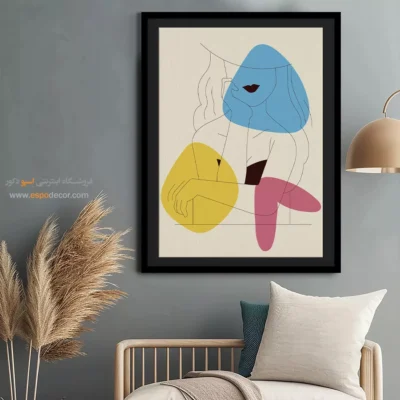 تابلو بوم خطی - آسمان روشن – تابلو طراحی خطی - اسپو دکور