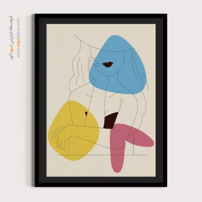 تابلو بوم خطی - آسمان روشن – تابلو طراحی خطی - اسپو دکور