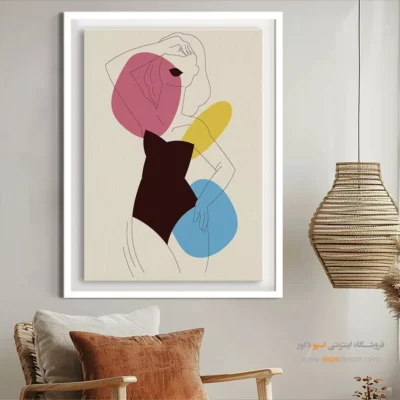 تابلو خطی - آفتاب – تابلو طراحی خطی - اسپو دکور