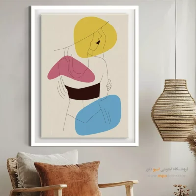 طراحی خطی - بازیگوش – تابلو طراحی خطی - اسپو دکور