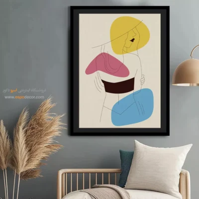 طراحی خطی - بازیگوش – تابلو طراحی خطی - اسپو دکور