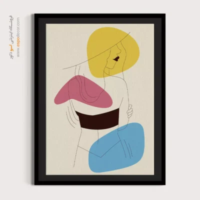 طراحی خطی - بازیگوش – تابلو طراحی خطی - اسپو دکور