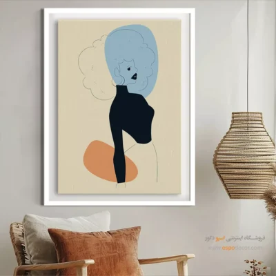 تابلو بوم مخصوص کافی شاپ - باغ پری – تابلو طراحی خطی - اسپو دکور