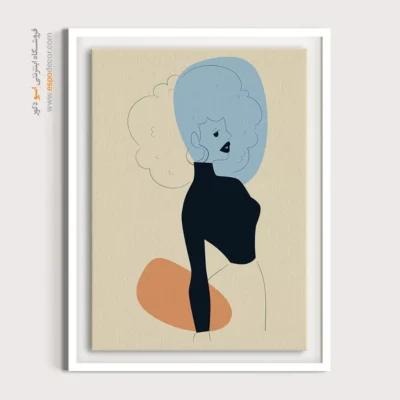 تابلو بوم مخصوص کافی شاپ - باغ پری – تابلو طراحی خطی - اسپو دکور