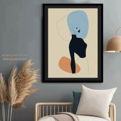 تابلو بوم مخصوص کافی شاپ - باغ پری – تابلو طراحی خطی - اسپو دکور