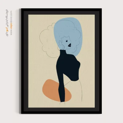 تابلو بوم مخصوص کافی شاپ - باغ پری – تابلو طراحی خطی - اسپو دکور