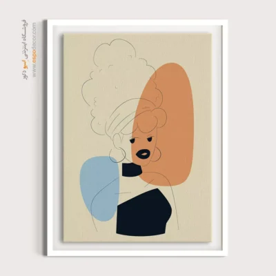 آدرس خرید تابلو - بهشت ​​صورتی – تابلو طراحی خطی - اسپو دکور