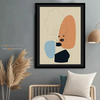 آدرس خرید تابلو - بهشت ​​صورتی – تابلو طراحی خطی - اسپو دکور