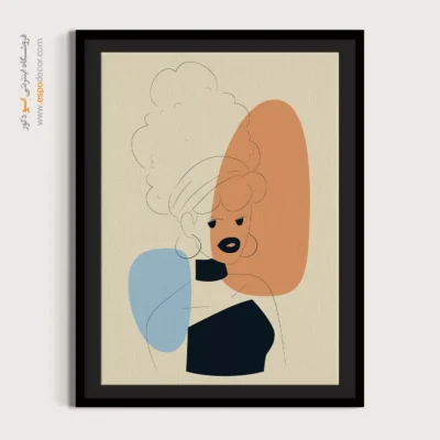 آدرس خرید تابلو - بهشت ​​صورتی – تابلو طراحی خطی - اسپو دکور