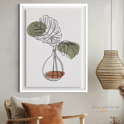 مرکز خرید تابلو در تهران - پرتو ماه – تابلو طراحی خطی - اسپو دکور