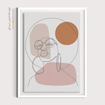 خرید تابلو برای پذیرایی - پروانه – تابلو طراحی خطی - اسپو دکور