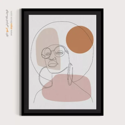 خرید تابلو برای پذیرایی - پروانه – تابلو طراحی خطی - اسپو دکور