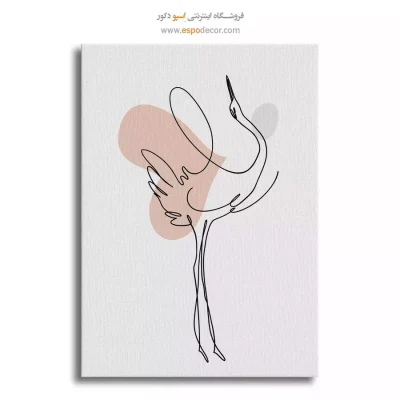 خرید تابلو بوم طراحی خطی