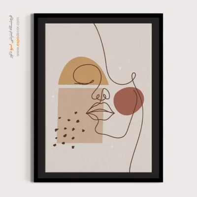 تابلو طراحی خطی طلایی - تابناک – تابلو طراحی خطی - اسپو دکور