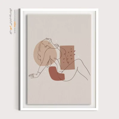 تابلو خطی گل - جادو – تابلو طراحی خطی - اسپو دکور