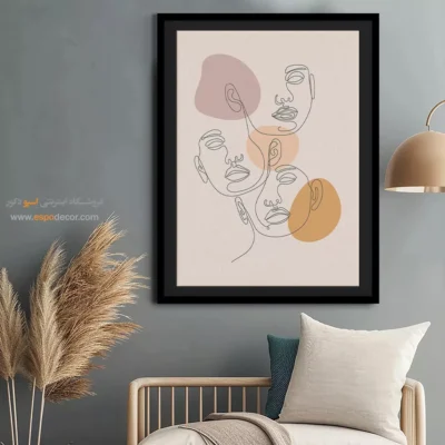 تابلو طراحی خطی طلایی - جرقه – تابلو طراحی خطی - اسپو دکور